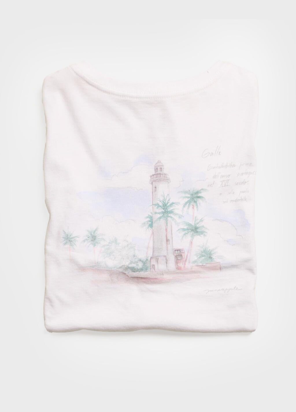 T-SHIRT AQUARELA FAROL BRANCO