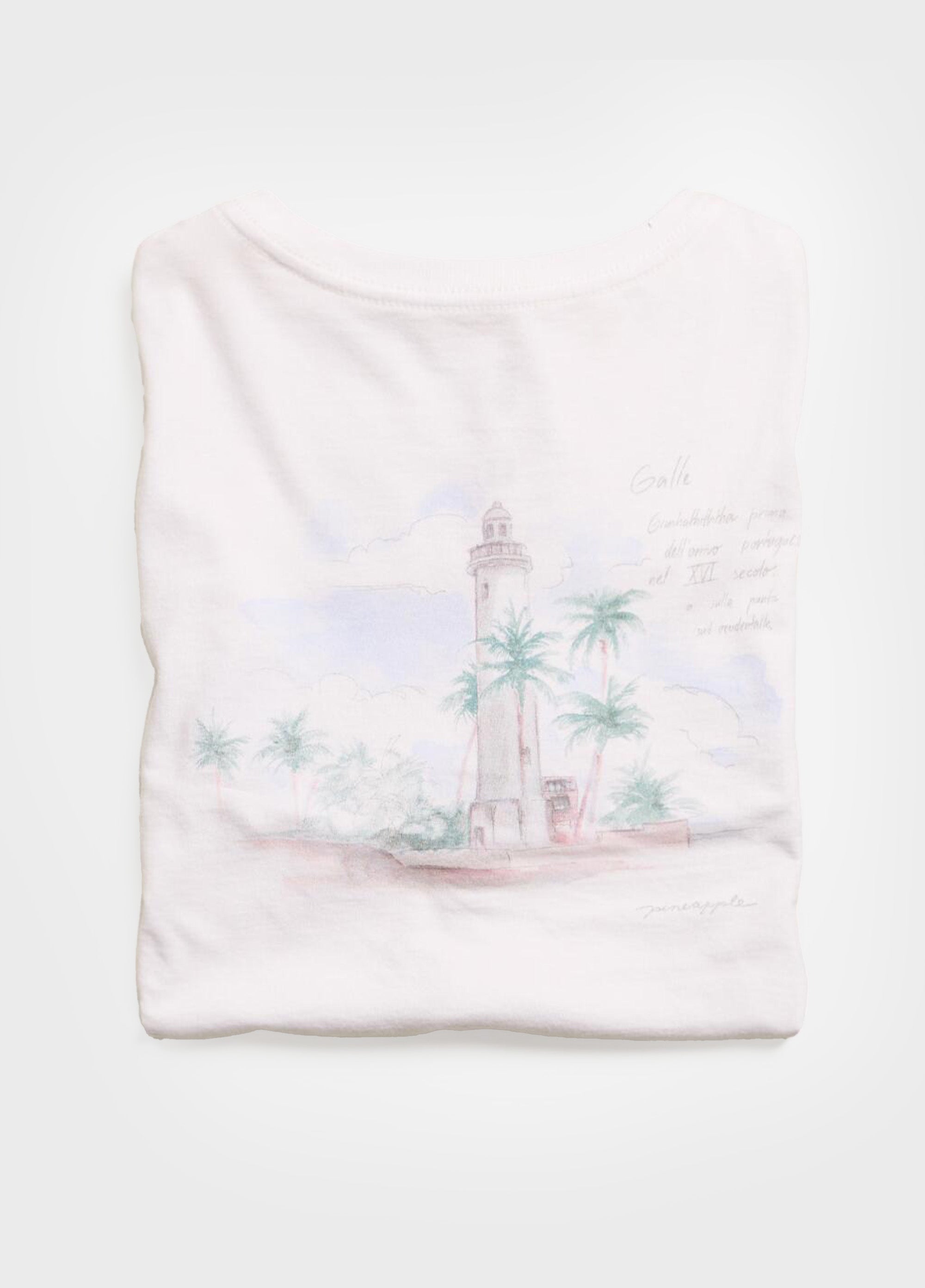 T-SHIRT AQUARELA FAROL BRANCO