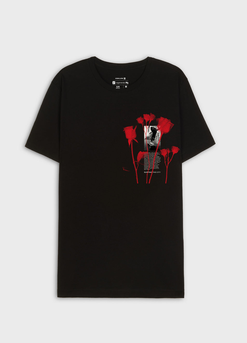 T-SHIRT VINTAGE CITY ROSE MC