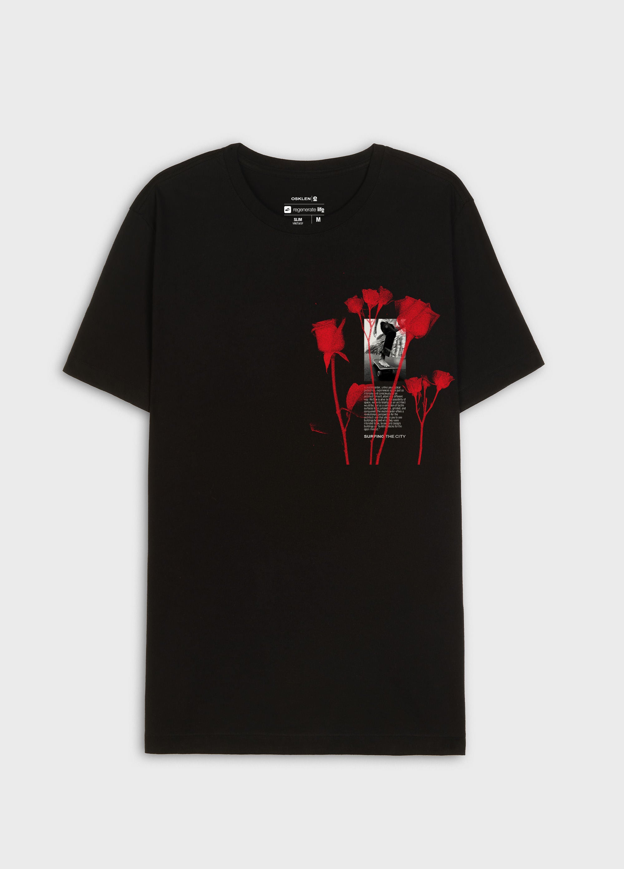 T-SHIRT VINTAGE CITY ROSE MC