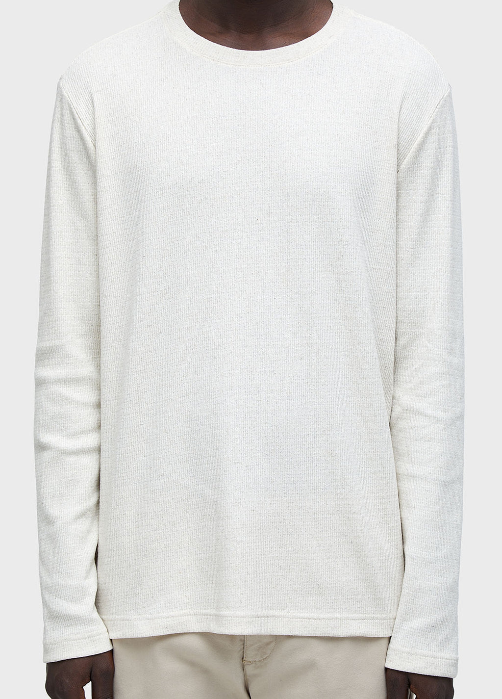 T-SHIRT RIBBED JUTA ML NATURAL