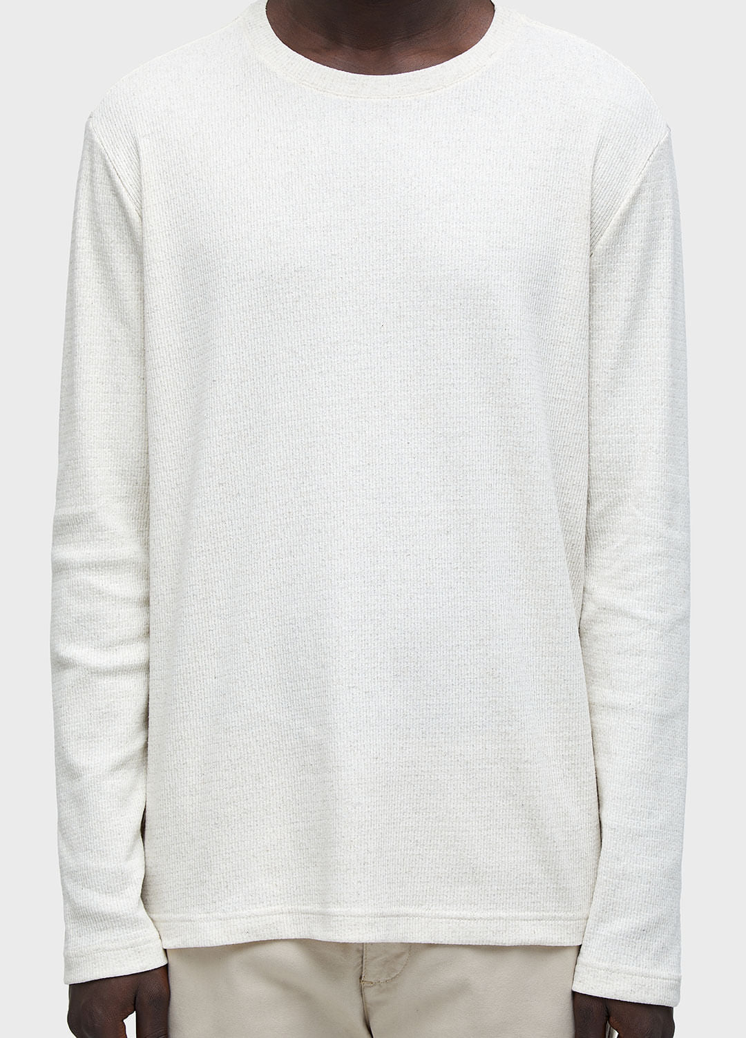 T-SHIRT RIBBED JUTA ML NATURAL