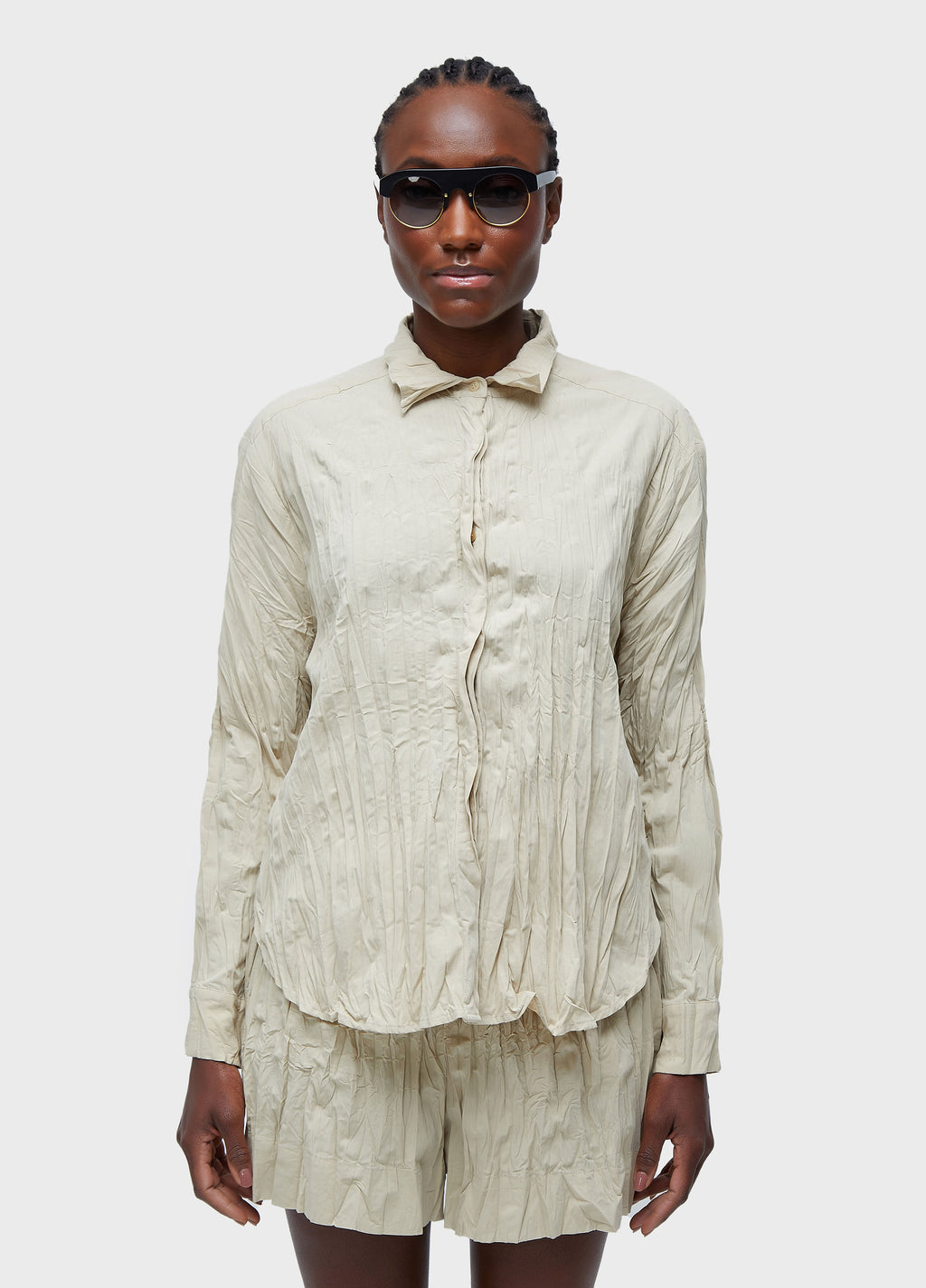 CAMISA ML TRICOLINE WRINKLED