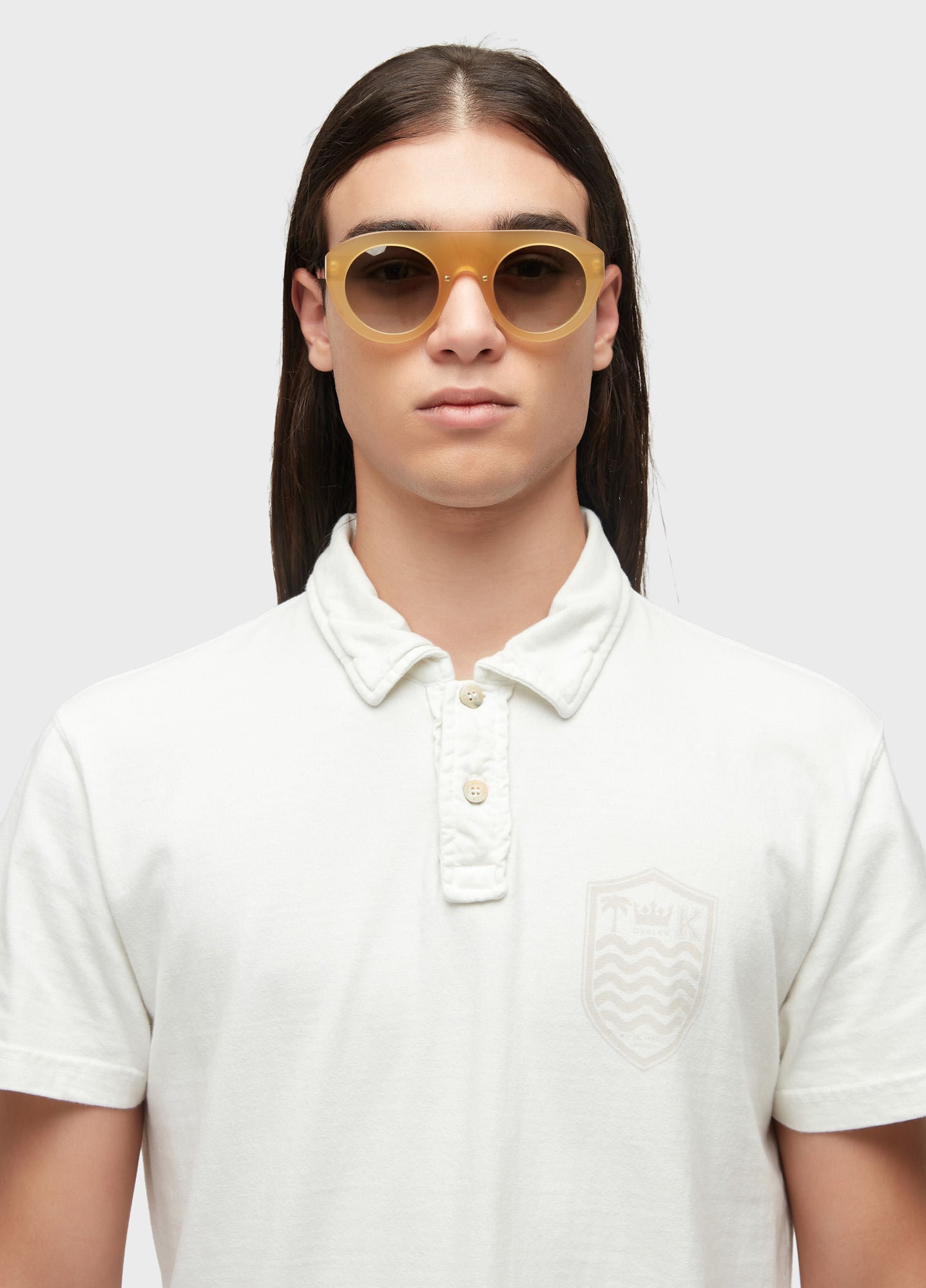 CAMISA POLO STONE MC COLORS OFF-WHITE