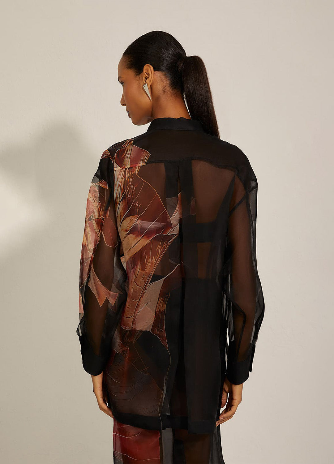 CAMISA ORGANZA HIBISCO