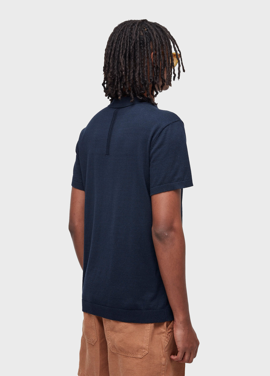 MENS CLASSIC COTTON POLO SHIRT MARINHO