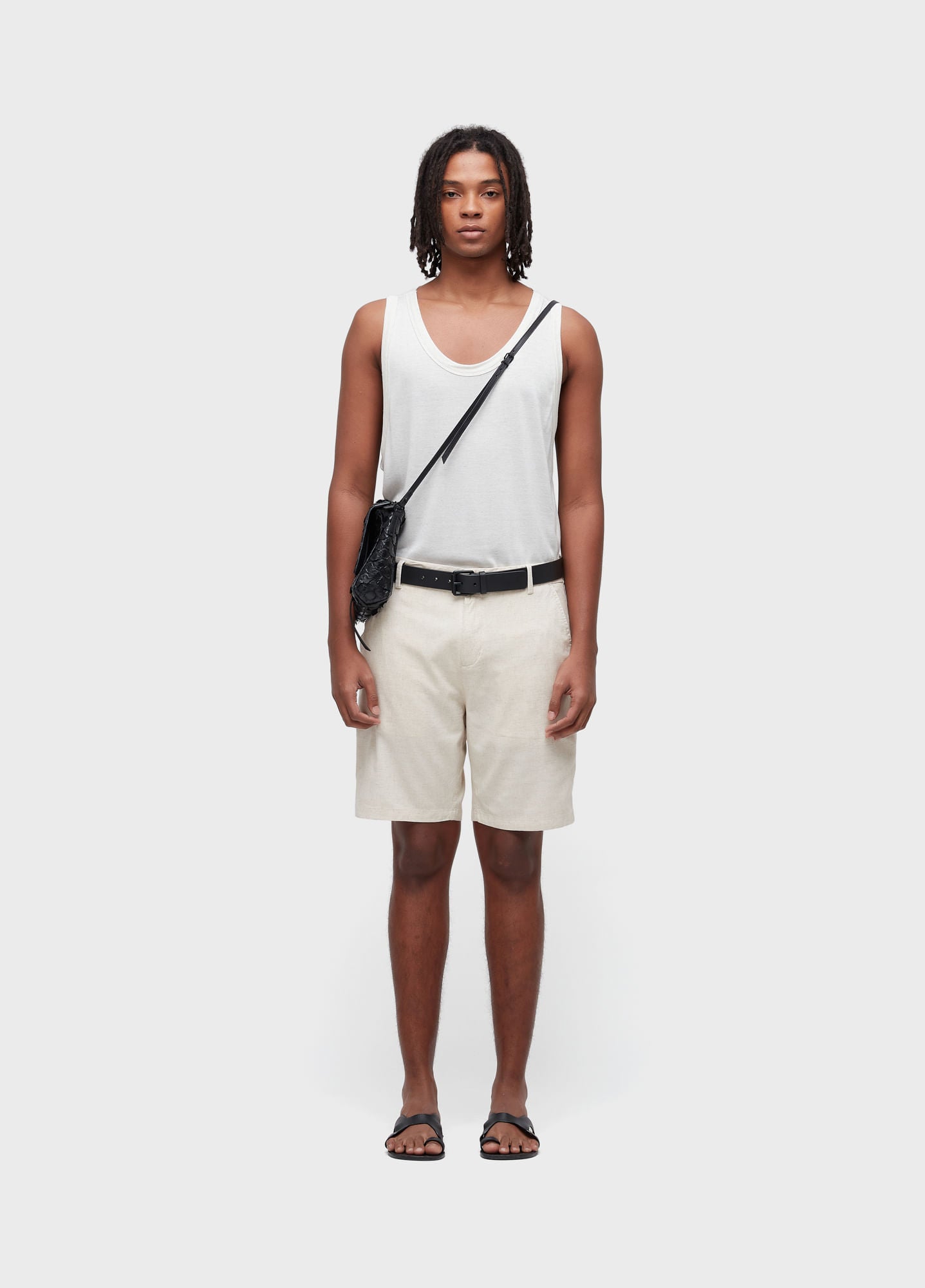 BERMUDA ALFAIATARIA BASIC LINEN