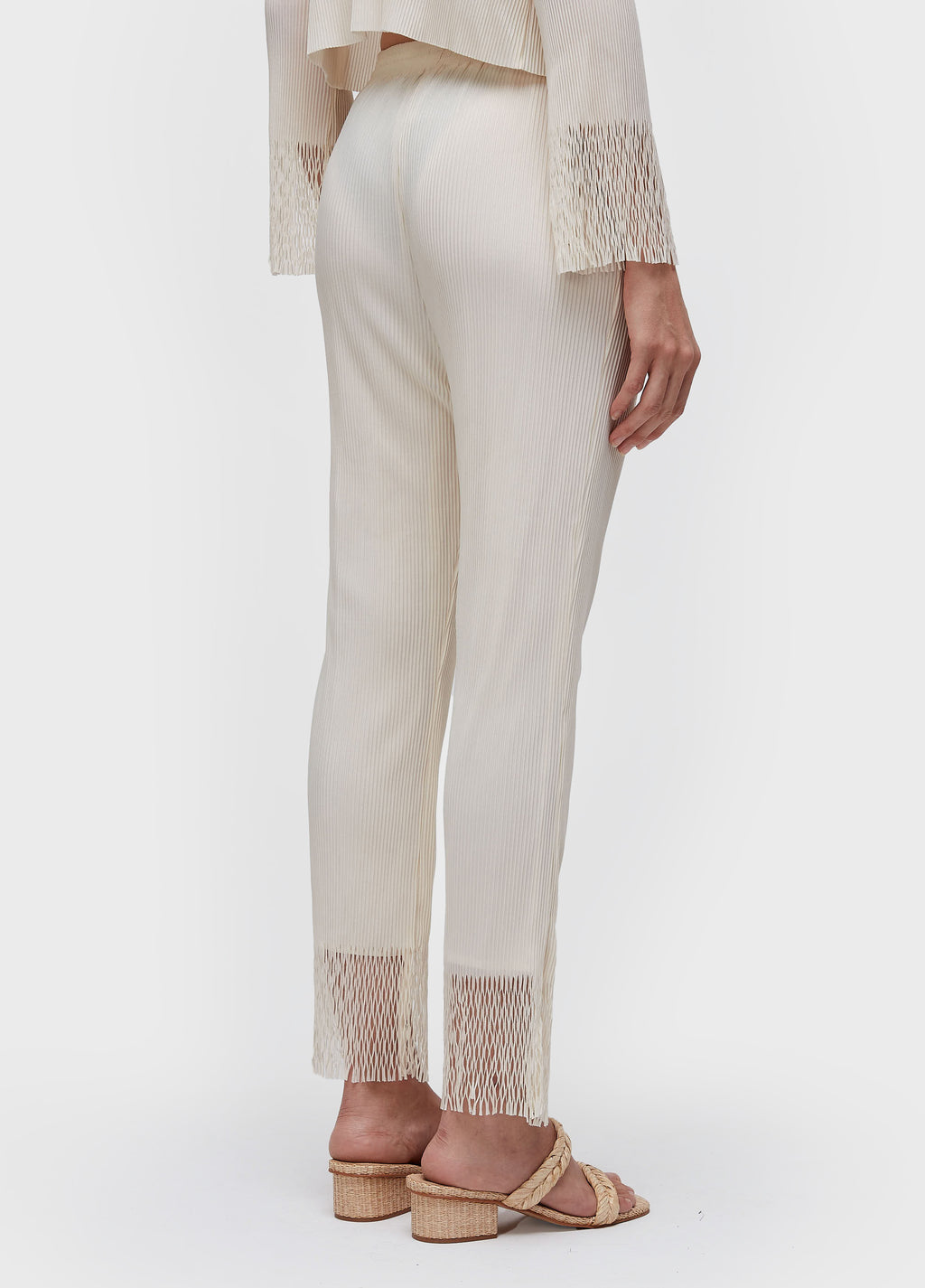CALÇA RETA PLISSÊ