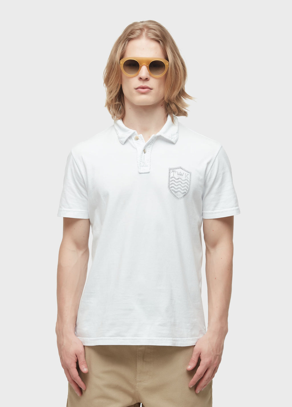 CAMISA POLO STONE MC COLORS BRANCO
