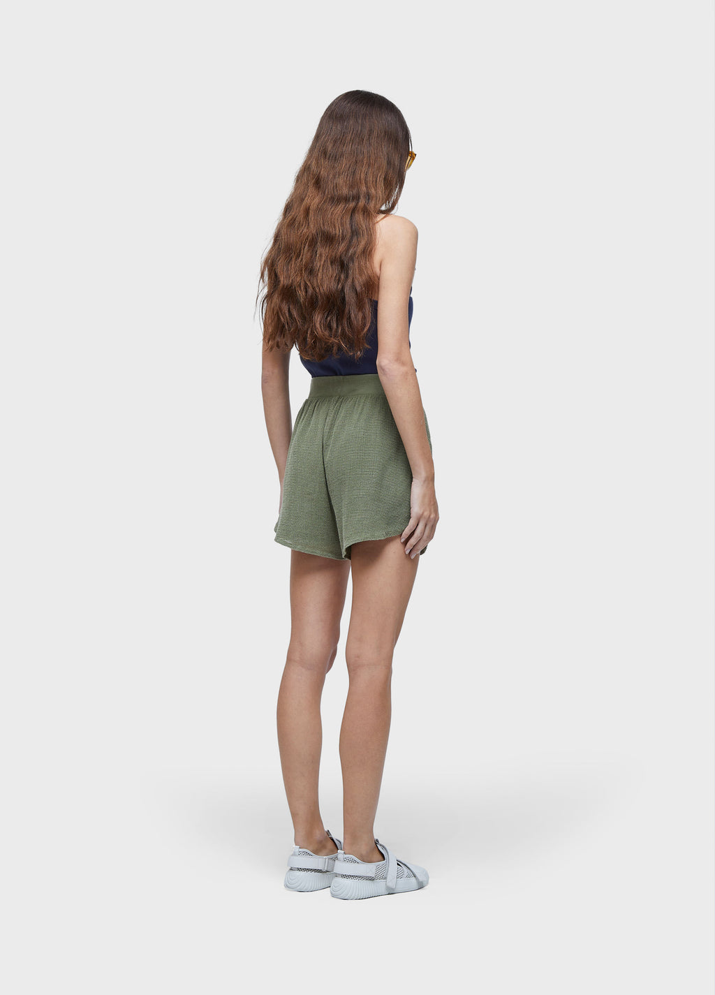 SHORT ASA DELTA TELA VERDE PALMEIRA