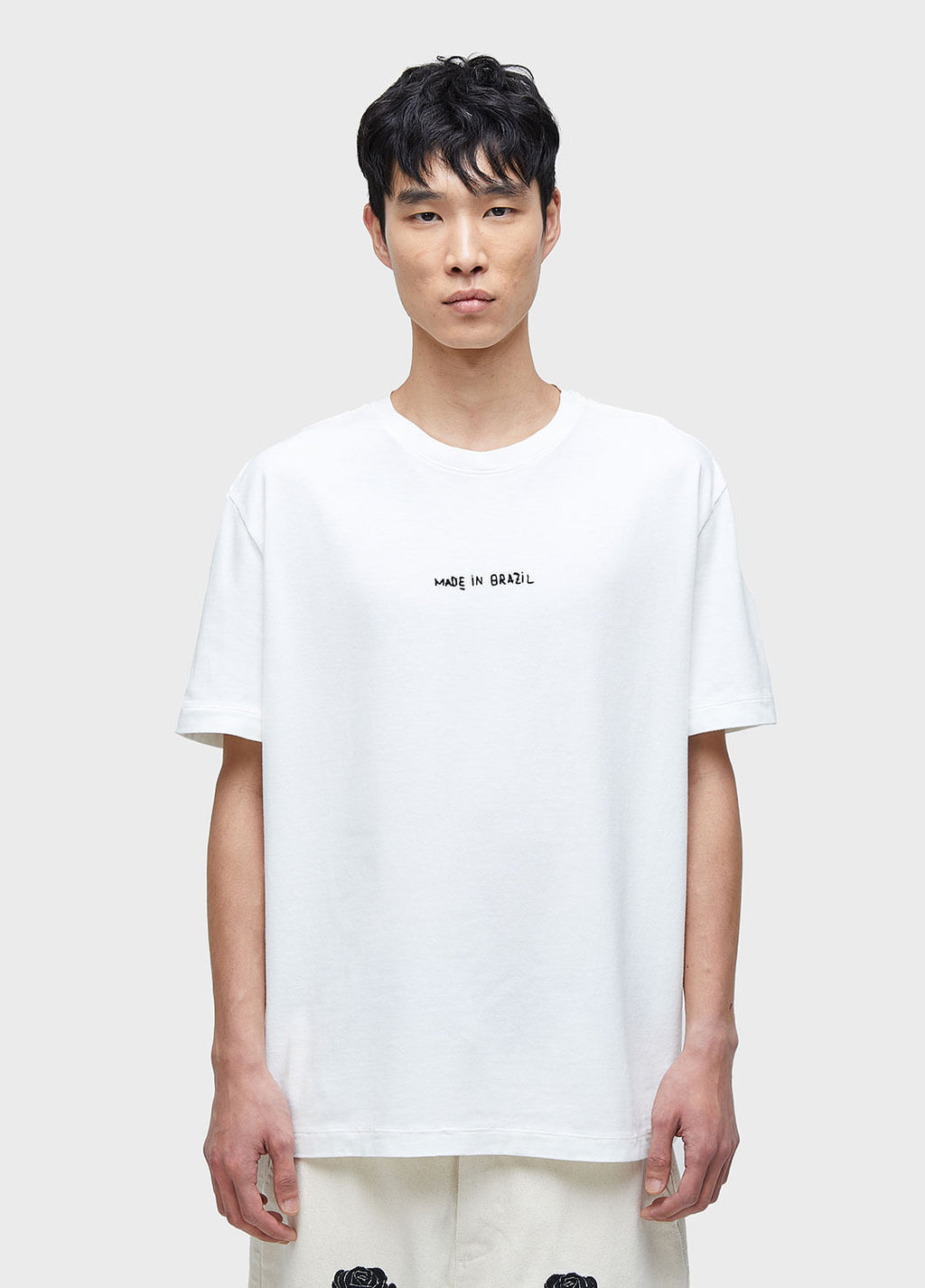 T-SHIRT MADE IN BRAZIL BORDADO MC OFF-WHITE