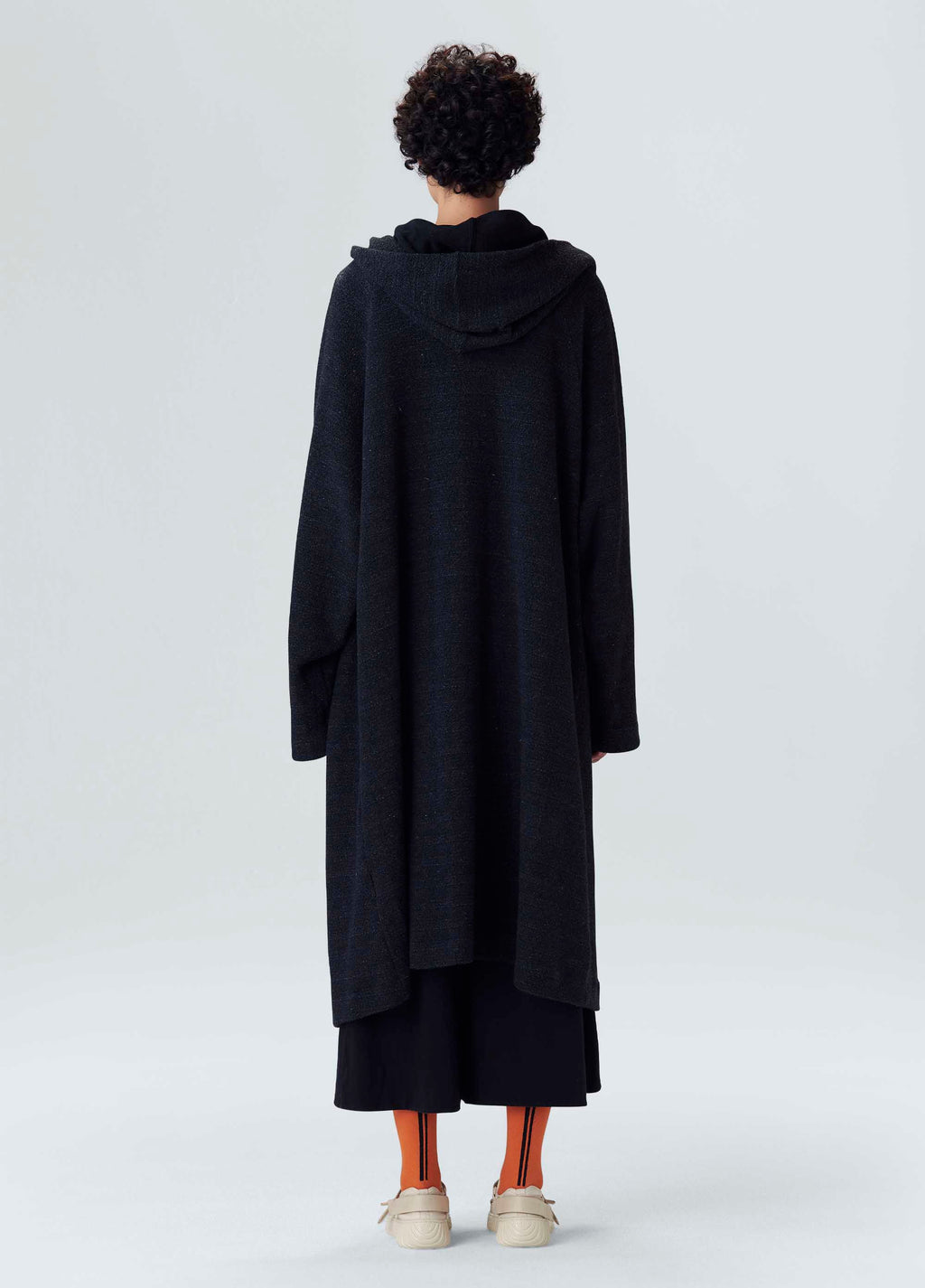 TRENCH COAT MOLETOM CHENILLE PRETO
