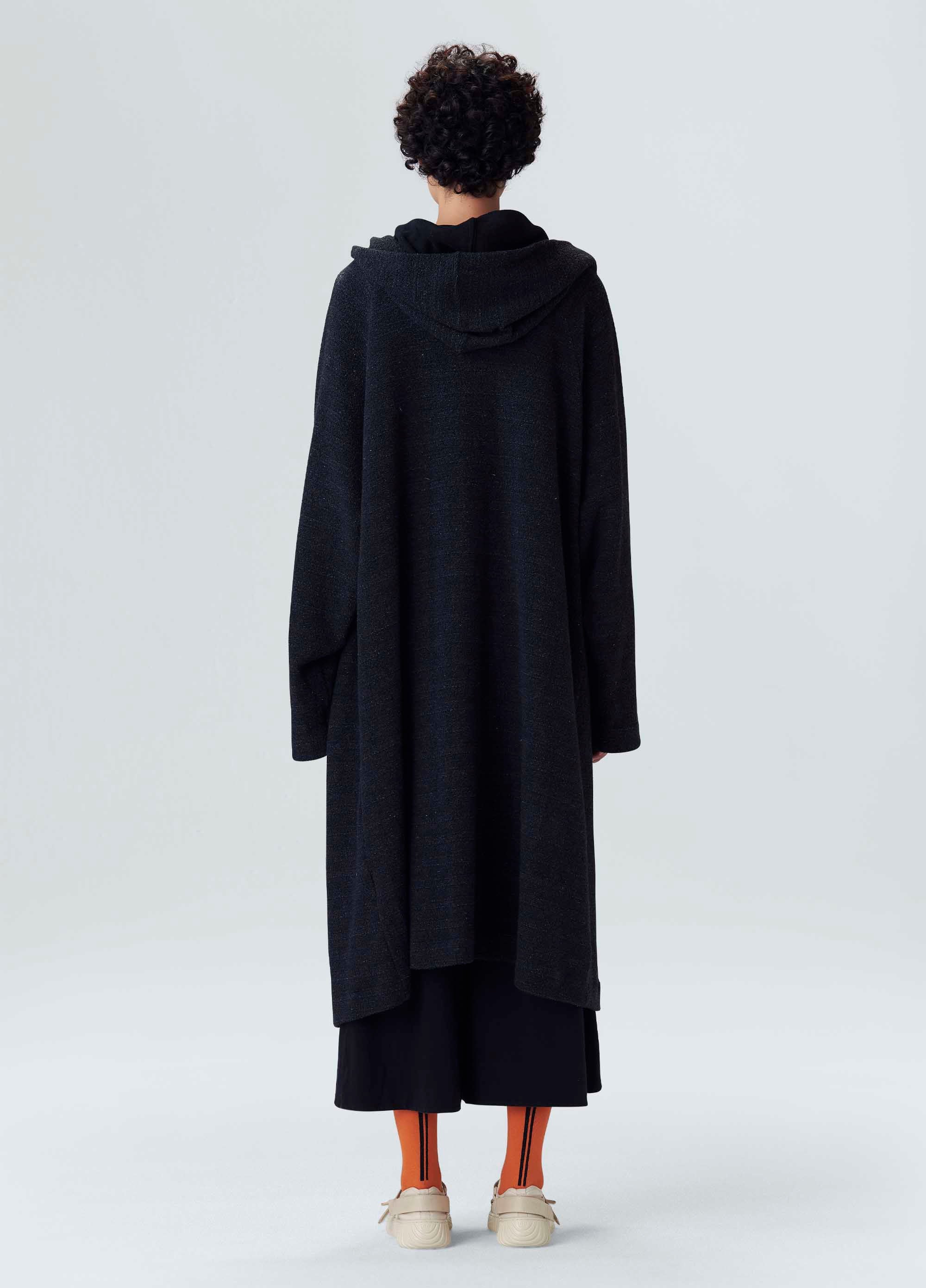 TRENCH COAT MOLETOM CHENILLE PRETO