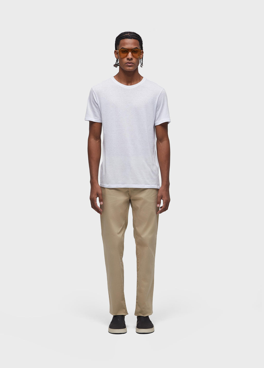 CALCA DENIM E-COLOR CAQUI