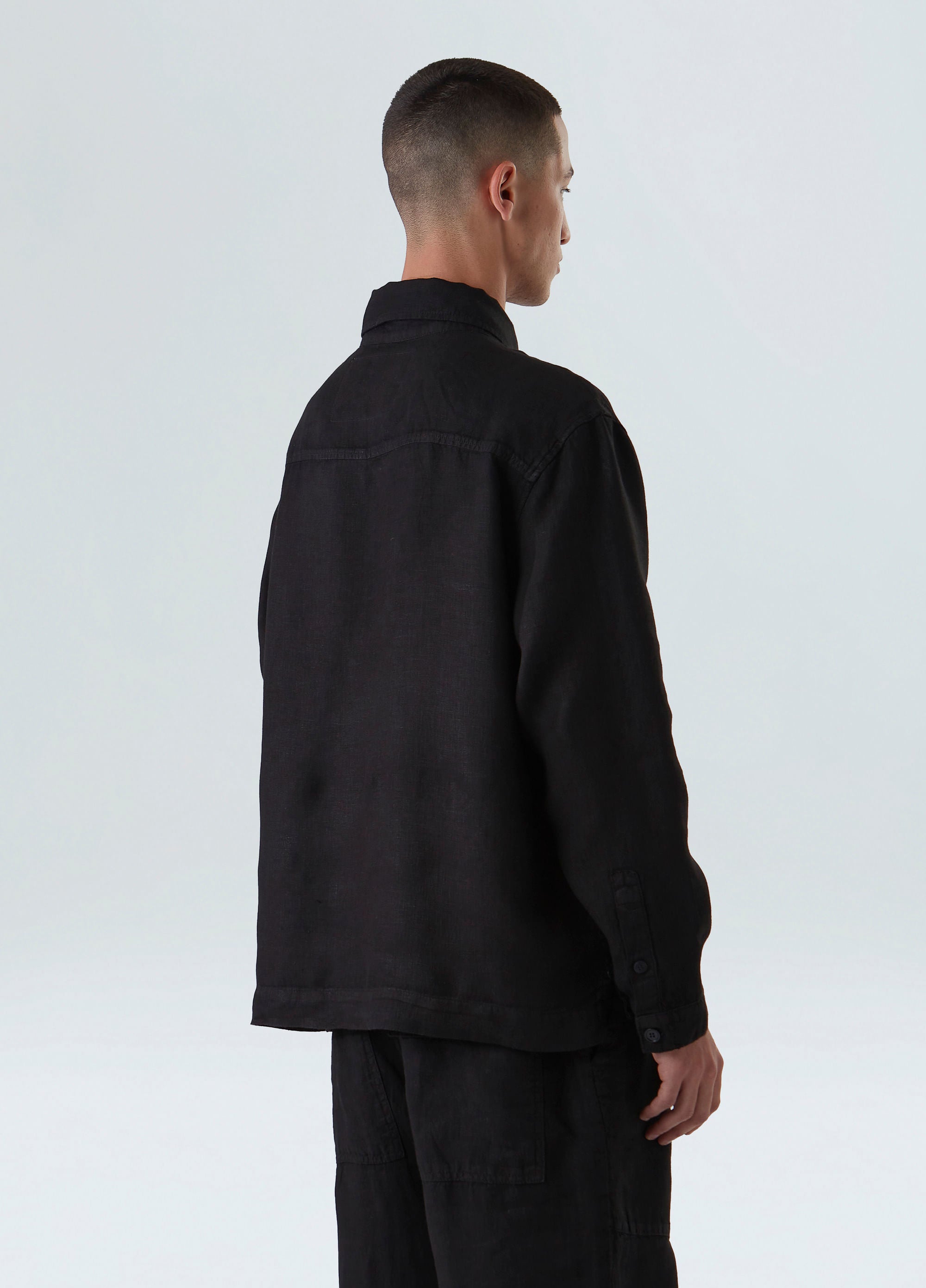 OVESHIRT LINEN BOLD PRETO