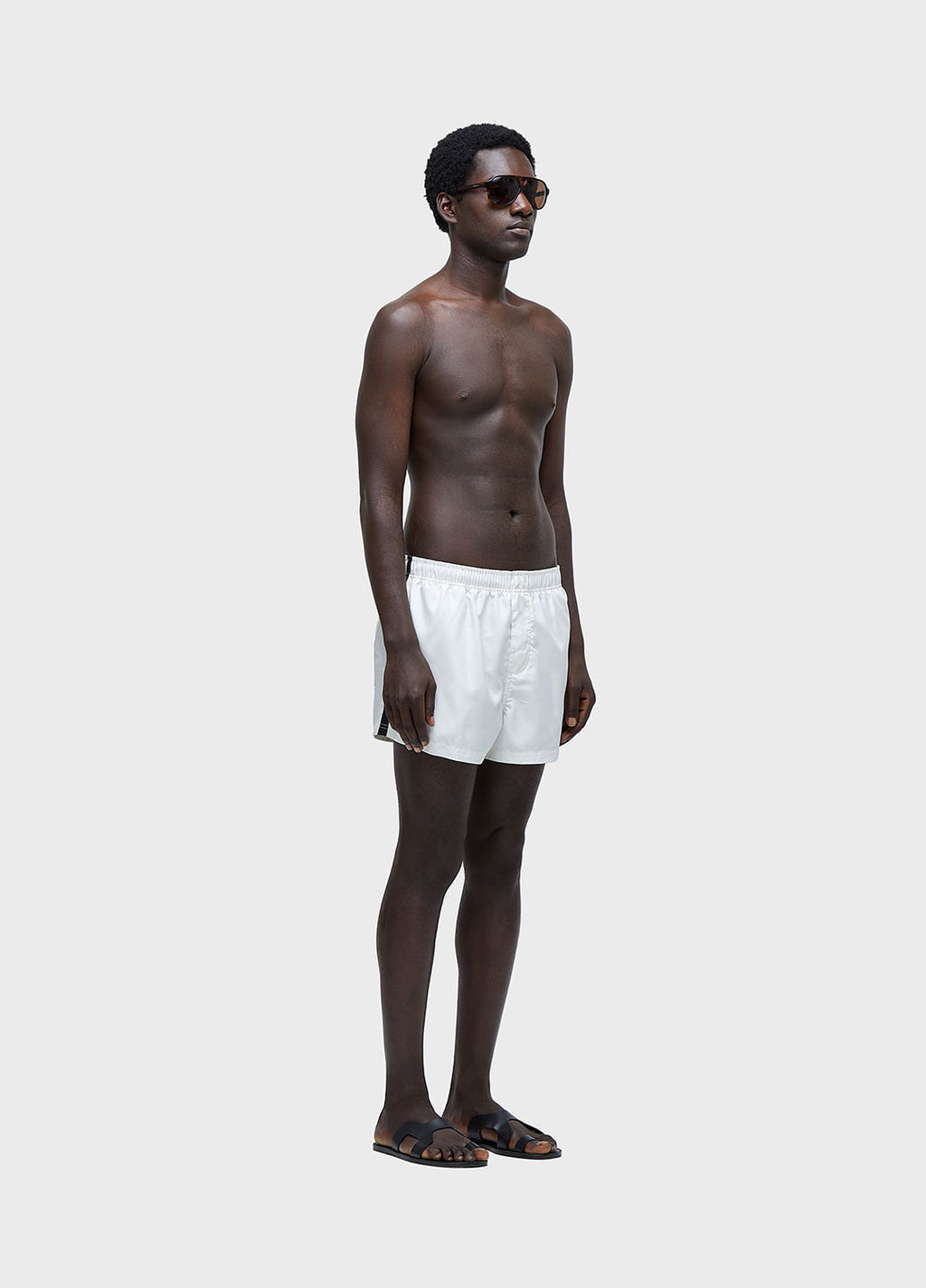 SHORT RESORT AQUAONE RIPSTOP OFF-WHITE/PRETO