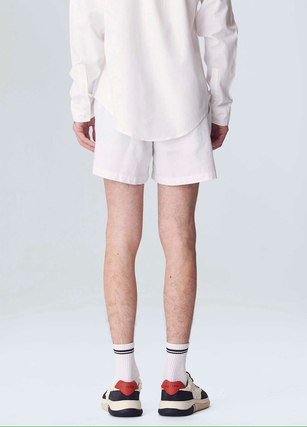 SHORT FLUID LINEN PLEATS