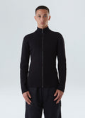 SWEATER TRICOT ZIPPED COTTON
