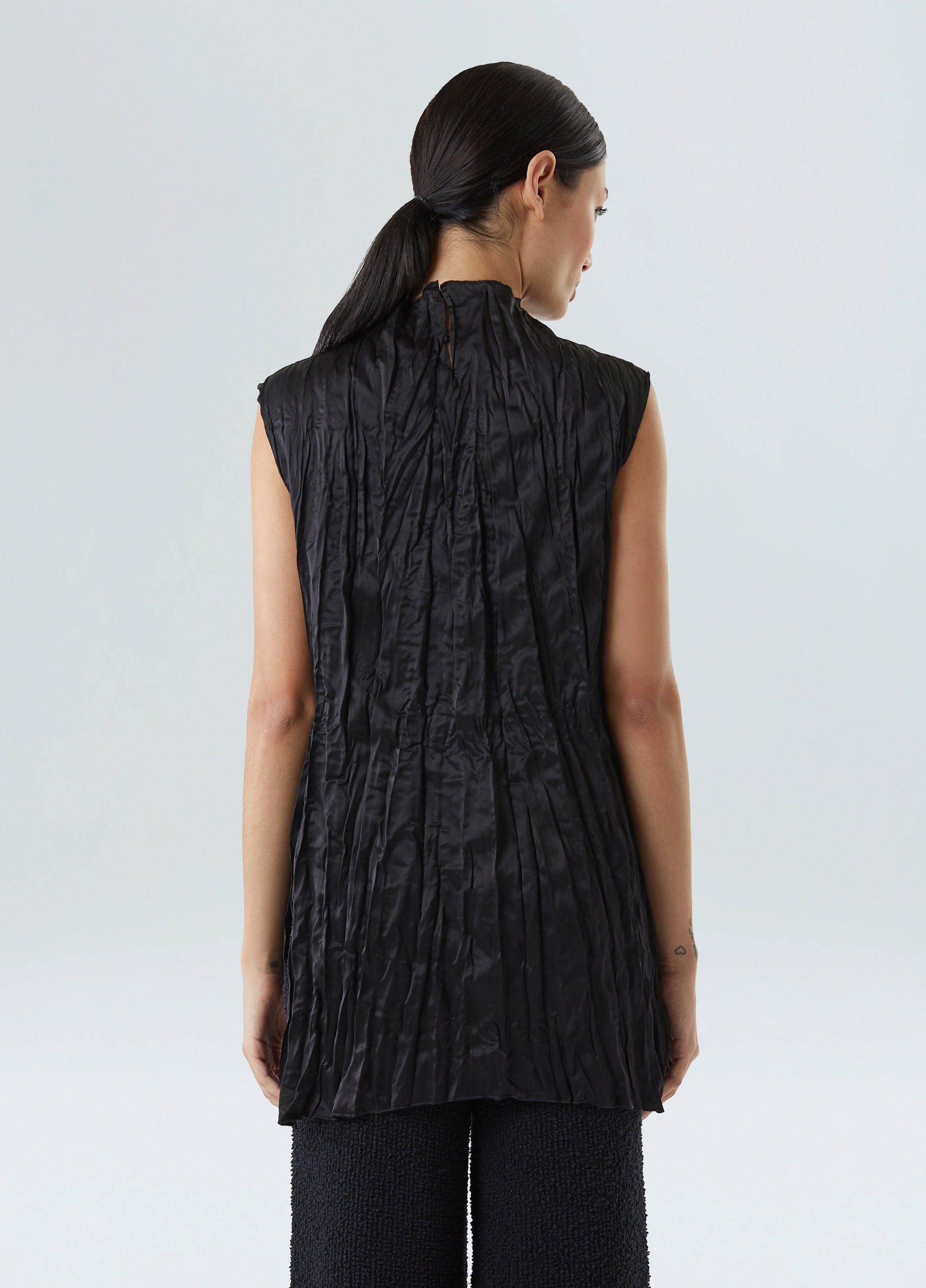 BLUSA WRINKLED SATIN