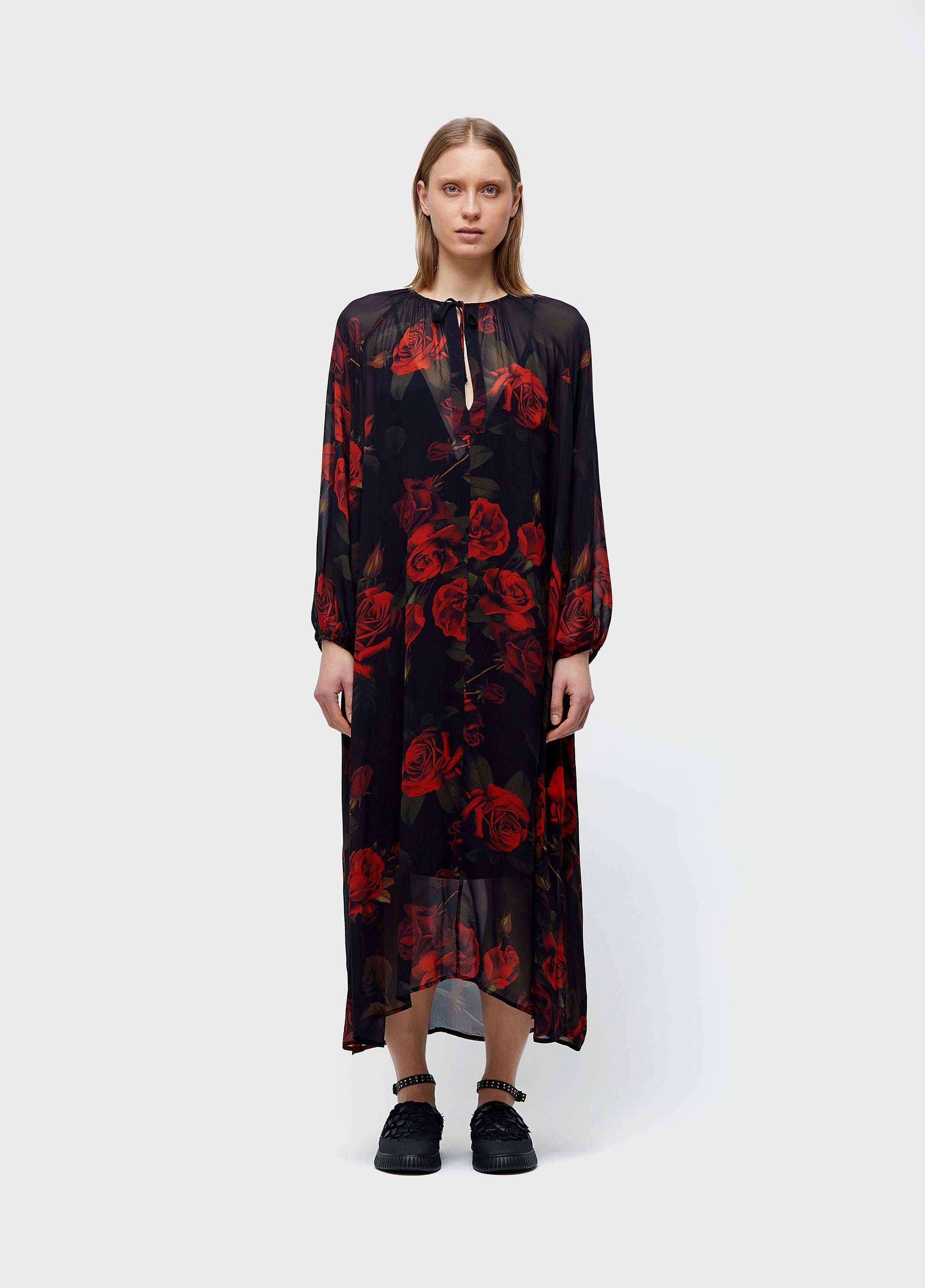 VESTIDO LONGO VINTAGE ROSE