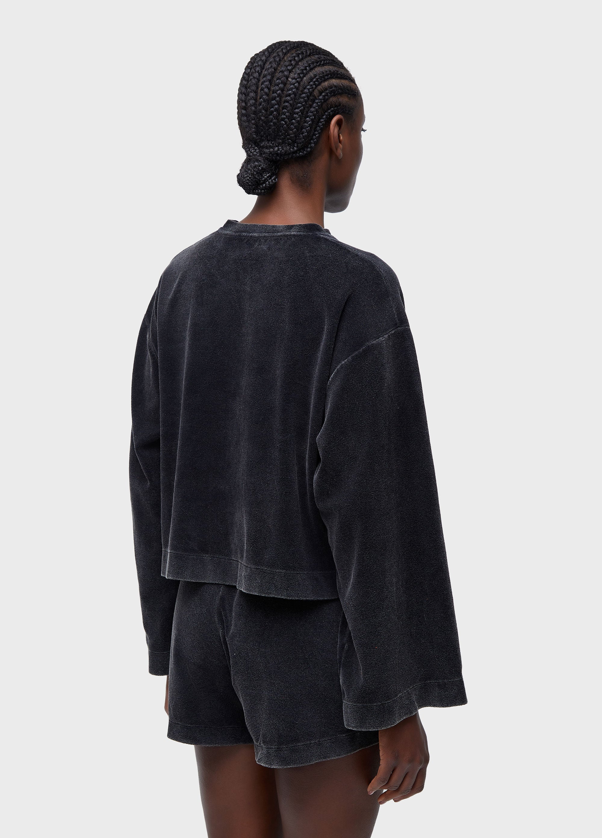 BLUSA ML PLUSH MARMORIZADA