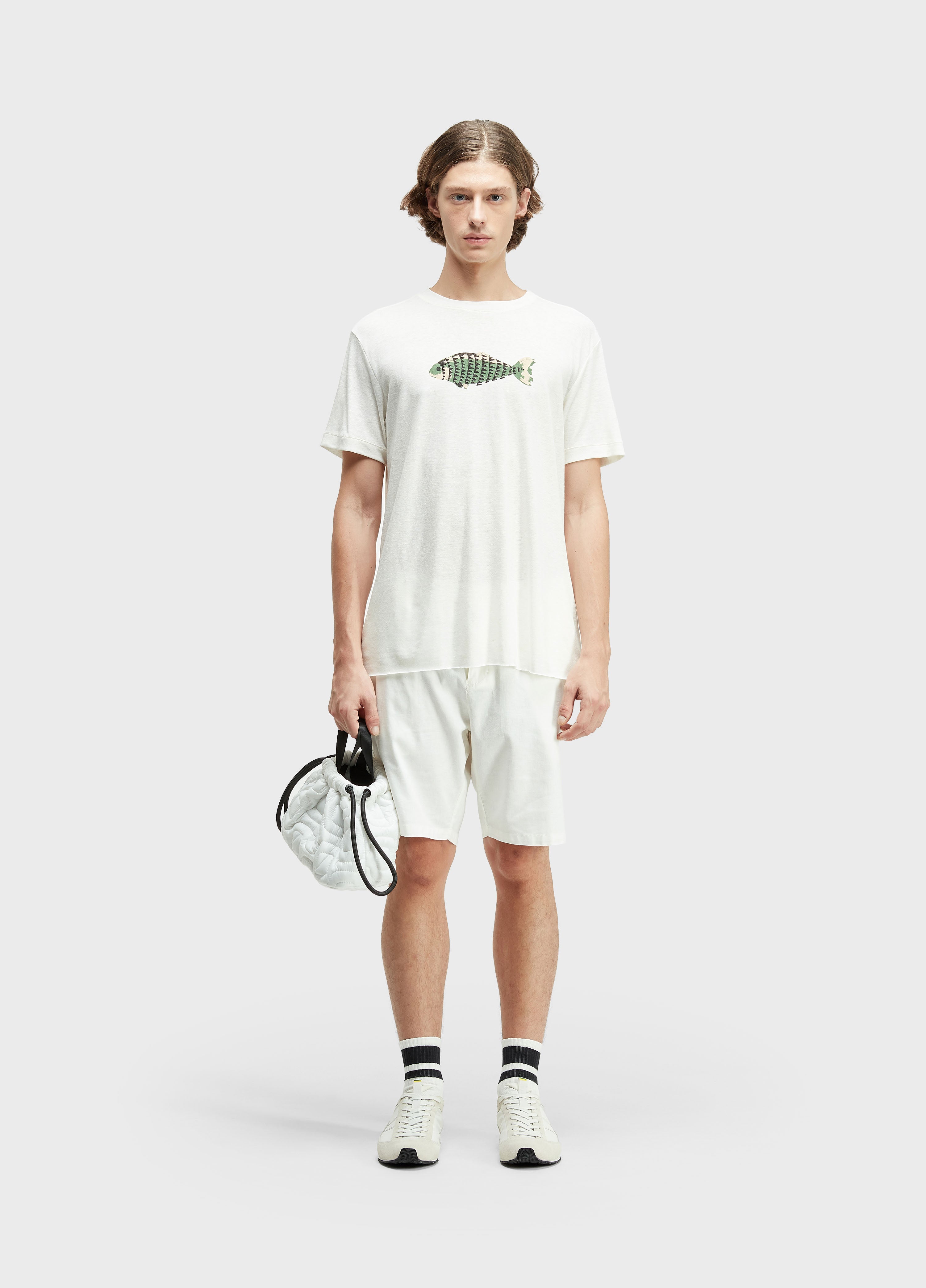 BERMUDA ALFAIATARIA BASIC LINEN OFF-WHITE