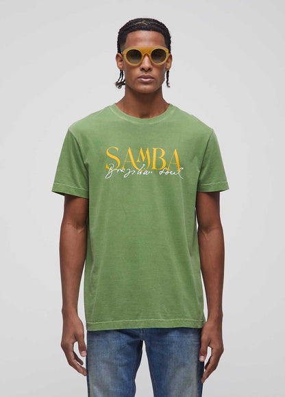 T-SHIRT STONE SAMBA SERIFADO MC