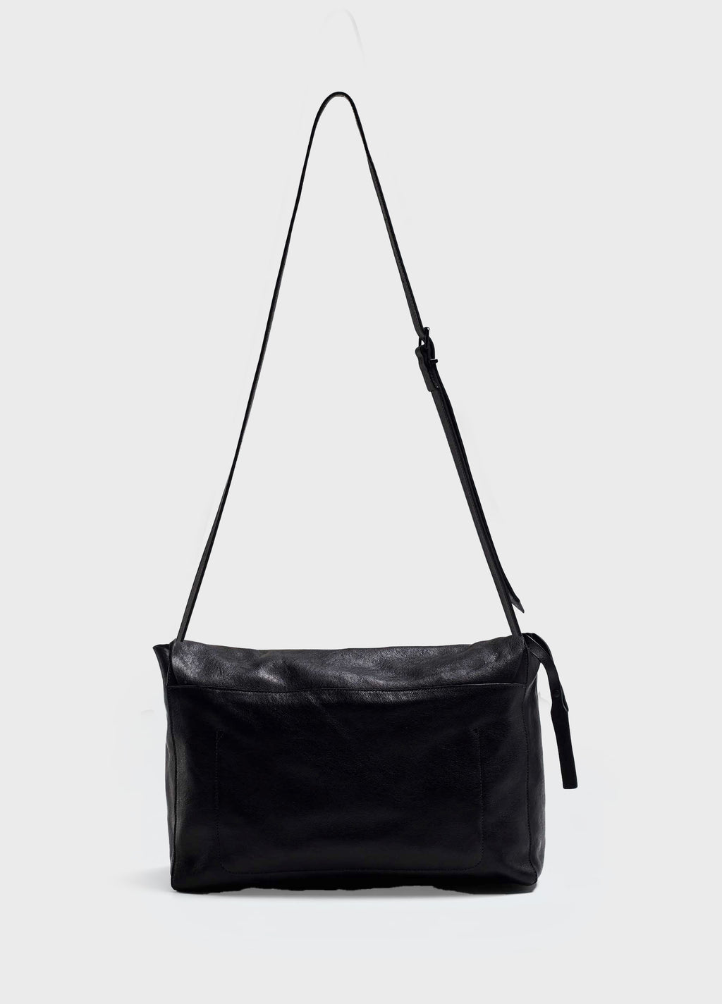 LARGE LEATHER CROSSBODY E-BASICS BAG