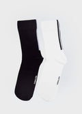 MEIA LISA VERTICAL STRIPE PB
