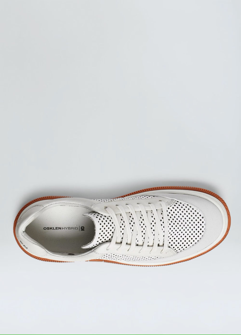 TENIS HYBRID LACES MICROFUROS BRANCO/LARANJA
