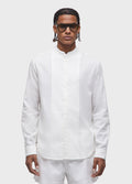 CAMISA SMOKING COTTON ML OFF-WHITE
