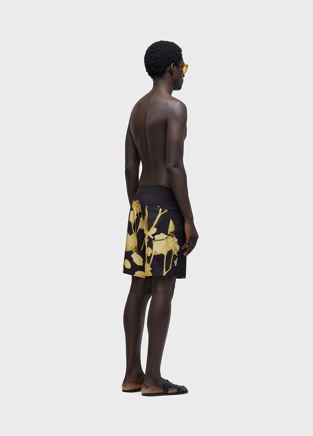 BERMUDA SURF ROSE GEMA PRETO/AMARELO