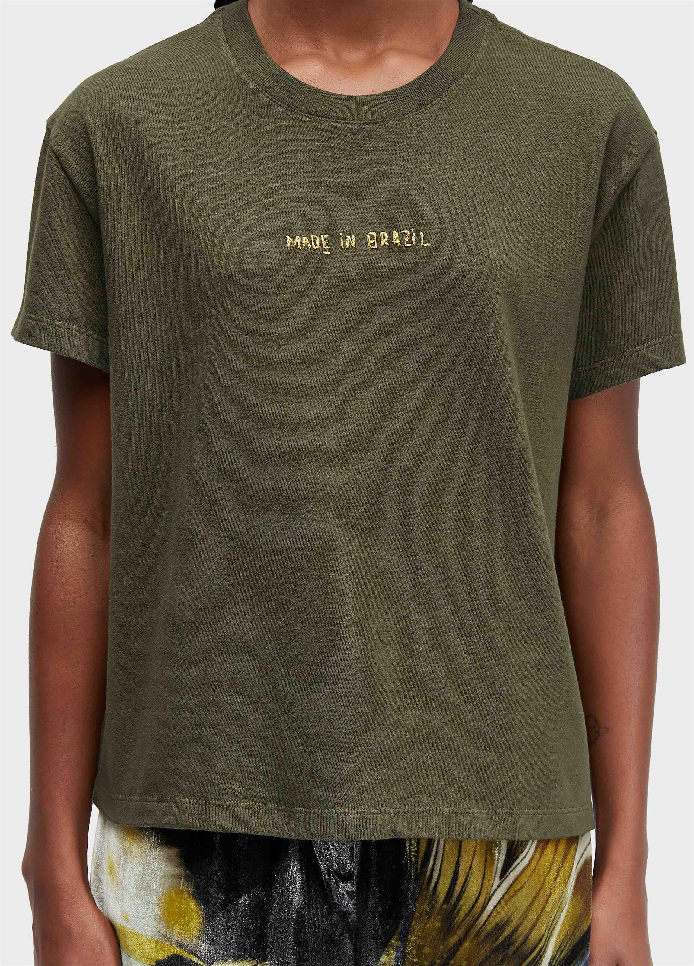 T-SHIRT MADE IN BRAZIL BORDADO