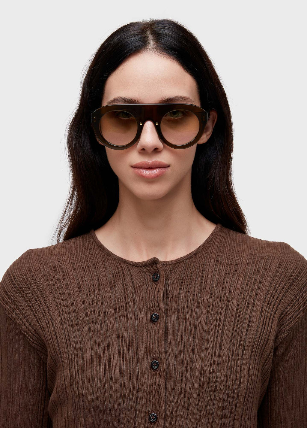 CARDIGAN TRICOT CANELADO IRREGULAR