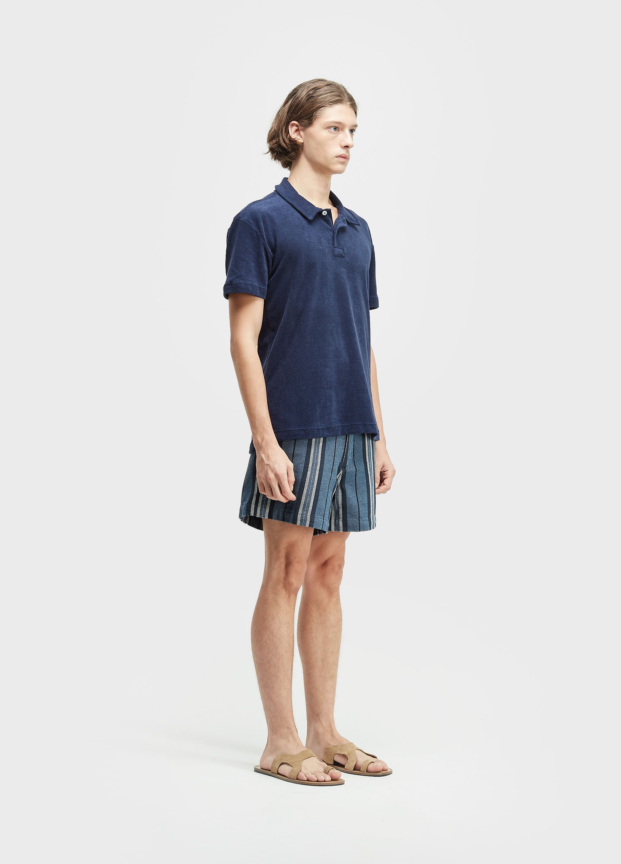 BERMUDA STRIPES PRANCHÃO DENIM
