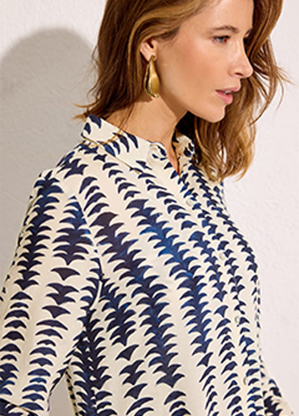 CHEMISIER BARRA ARREDONDADA