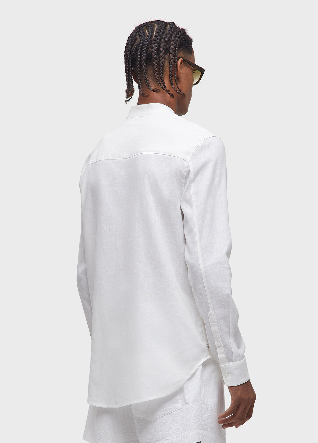 CAMISA SMOKING COTTON ML OFF-WHITE