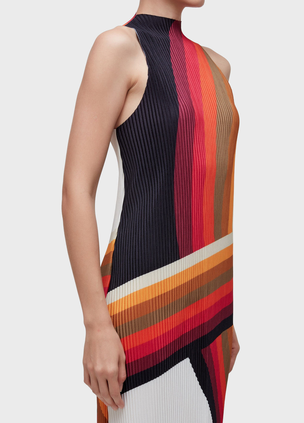 VESTIDO RAGLAN LONGUI PLISSÊ ONDA