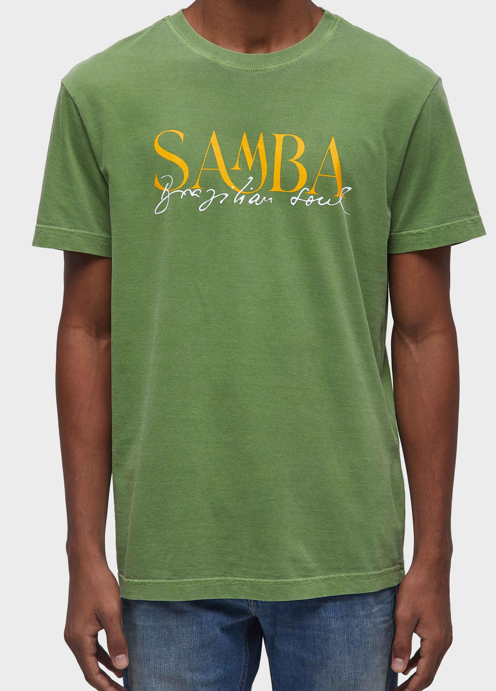 T-SHIRT STONE SAMBA SERIFADO MC