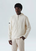 CASACO HOODIE SOFT FUZZ OFF-WHITE