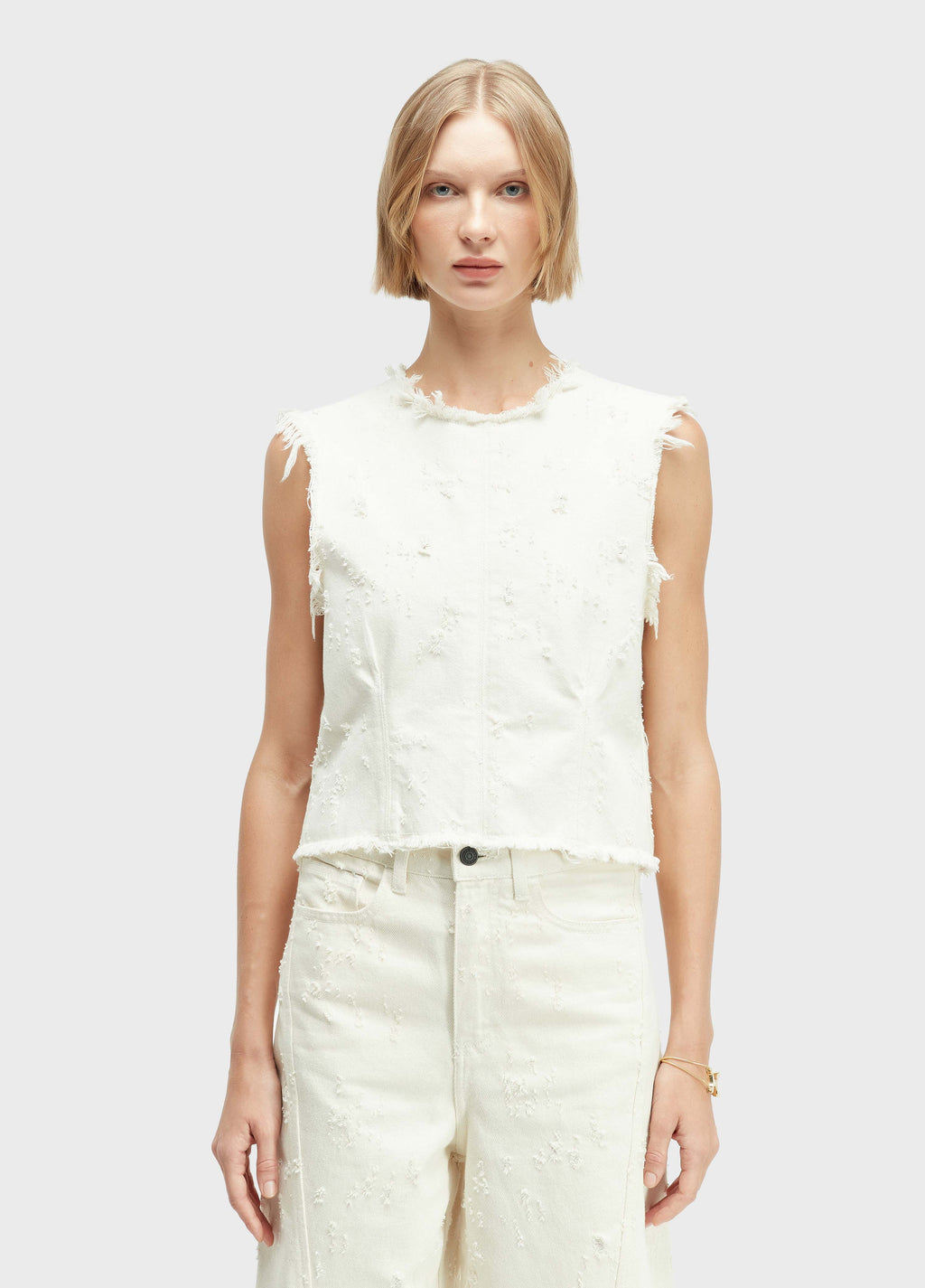BLUSA SLEEVELESS DENIN TEXTURE