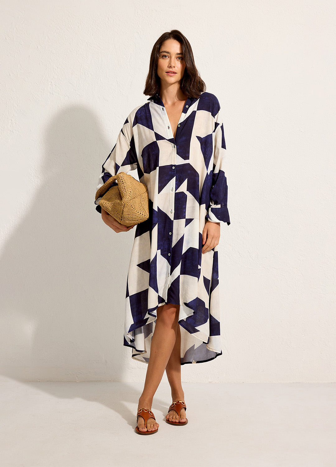 CHEMISIER RECORTE LATERAL